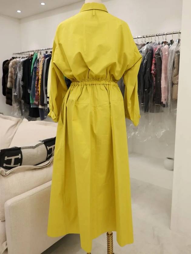 Inspiration Shirt Long Dress Yellow - HERMES - BALAAN 4