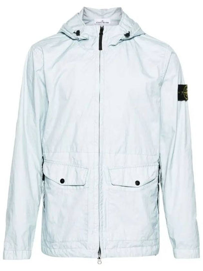 Membrana 3L TC Hooded Jacket Sky Blue - STONE ISLAND - BALAAN 2