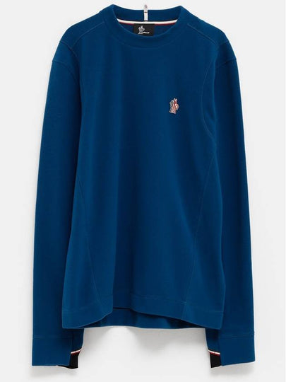 Stretch fleece sweatshirt cobalt blue - MONCLER - BALAAN 2