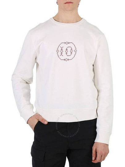 Cotton Embroidered Logo Sweatshirt White - MAISON MARGIELA - BALAAN 2