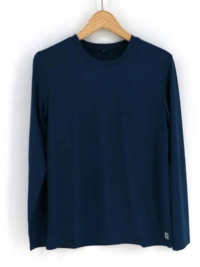 Basic Round Long Sleeve T-Shirt Blue - SUPENER - BALAAN 2