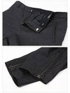 Men's Cashmere Zipper Biker Straight Pants Grey - LANVIN - BALAAN 7