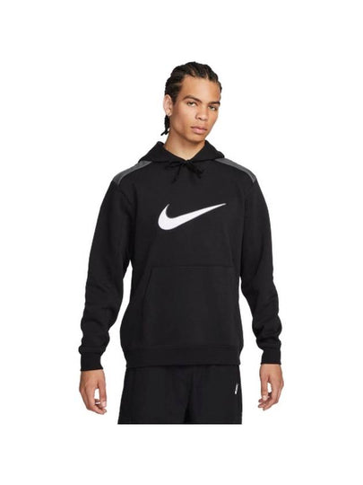 Logo Fleece Hoodie Black - NIKE - BALAAN 2