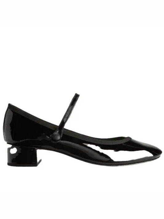 Women's ROSE Rose Mary Jane Pumps Middle Heel Black - REPETTO - BALAAN 2