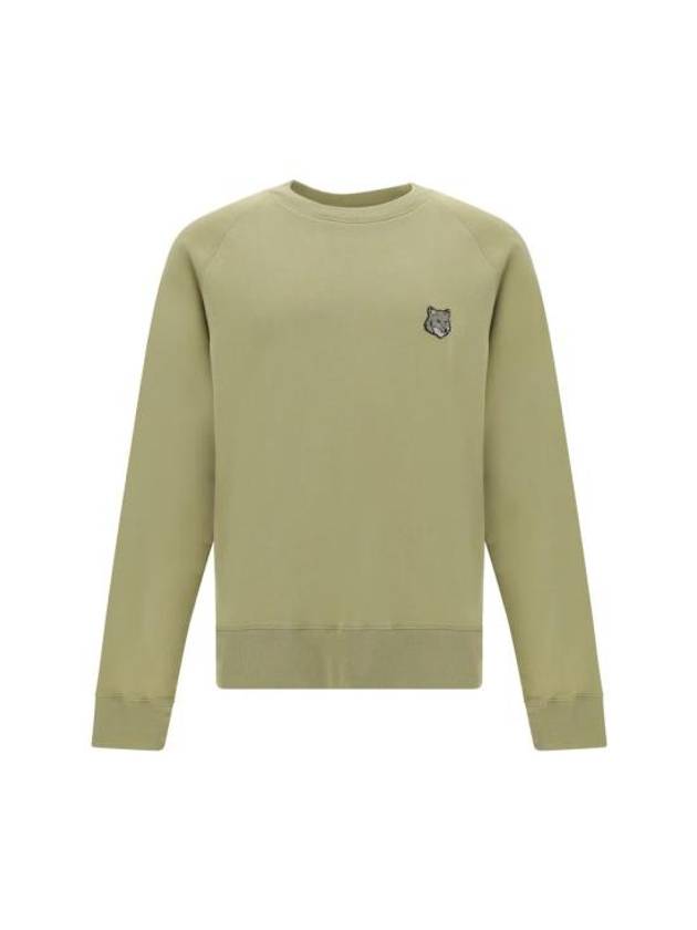 Bold Fox Head Patch Oversized Sweatshirt Green - MAISON KITSUNE - BALAAN 2