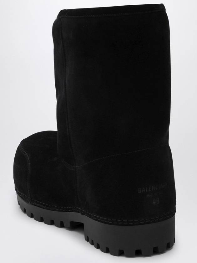 Men s Suede Fur Winter Boots Black - BALENCIAGA - BALAAN 3