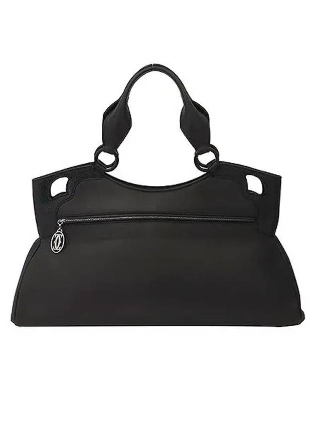 Black leather shoulder bag - CARTIER - BALAAN 4