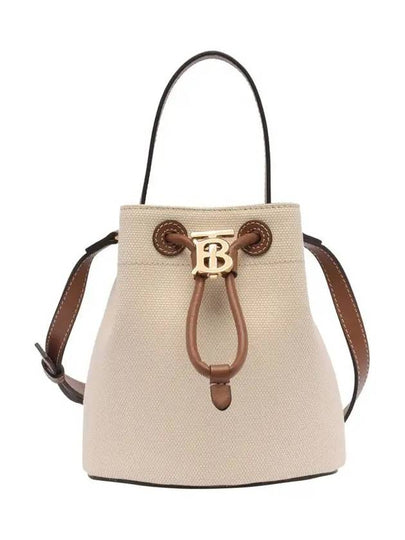 Mini TB Bucket Bag Natural Malt Brown - BURBERRY - BALAAN 2