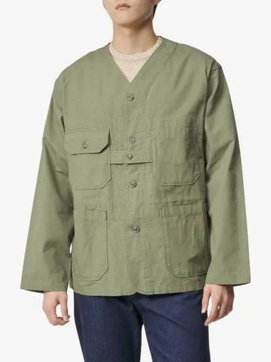 Pocket ripstop cardigan jacket olive MP215CT010 - ENGINEERED GARMENTS - BALAAN 1