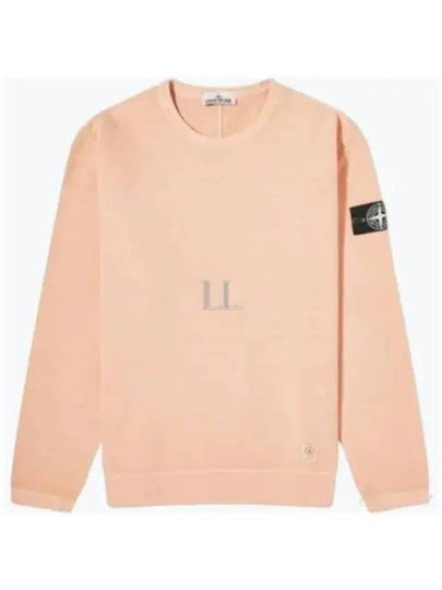 70% Recycled Cotton Fleece Tinto Terra Sweatshirt Pink - STONE ISLAND - BALAAN 2