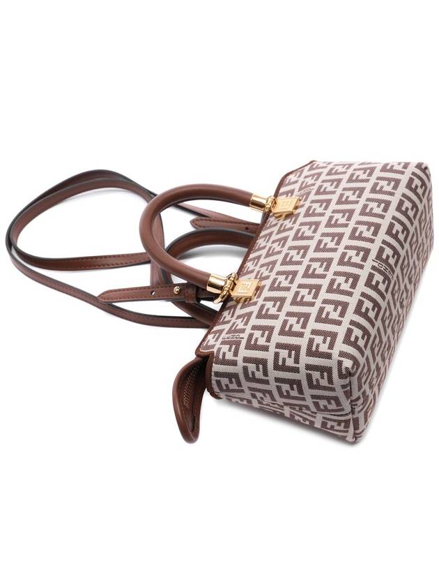 FF Small Fabric Tote Bag Brown - FENDI - BALAAN 6