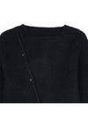 La Maille Pau Asymmetric Cardigan Black - JACQUEMUS - BALAAN 4