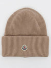 Patch Logo Classic Wool Women s Beanie 3B00048 M1241 513 - MONCLER - BALAAN 1