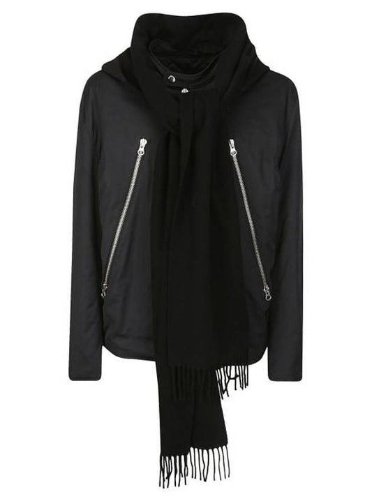 Detachable Hood Scarf Jacket Black - MAISON MARGIELA - BALAAN 1