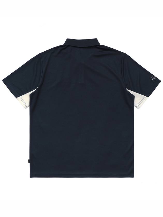 Home on the Range Performance Pique Polo T Shirt NAVY - MALBON GOLF - BALAAN 2