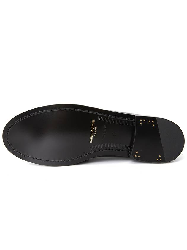 Le Leather Loafer Black - SAINT LAURENT - BALAAN 6