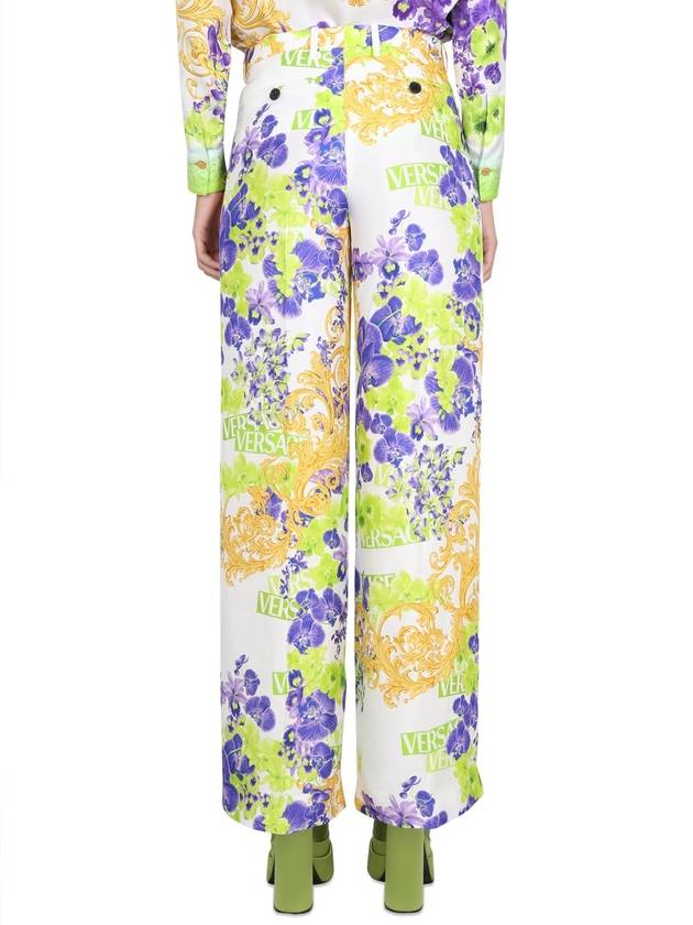 23 ss Viscose Pants WITH ORCHID Print 10082221A067165W270 B0650032692 - VERSACE - BALAAN 5