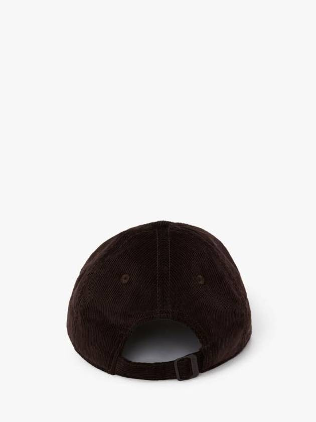 Anchor Logo Corduroy Ball Cap Dark Brown - JW ANDERSON - BALAAN 4