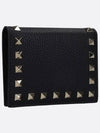 Small Rockstud Half Wallet Black - VALENTINO - BALAAN 4