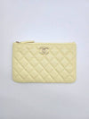 Season CC logo small pouch caviar light yellow AP3344 - CHANEL - BALAAN 3