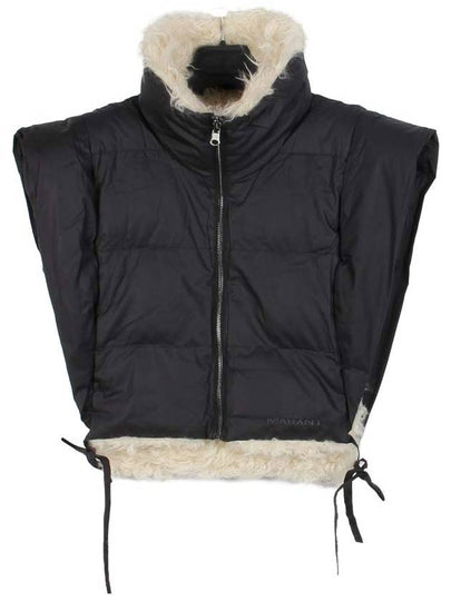 Isabel Marant HOODIALI Reversible Vest GI0010FB B3C02E 02FK FADED BLACK IMA255 - ISABEL MARANT - BALAAN 2