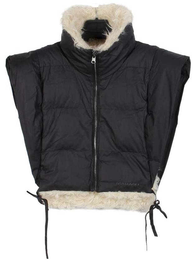 Isabel Marant HOODIALI Reversible Vest GI0010FB B3C02E 02FK FADED BLACK IMA255 - ISABEL MARANT - BALAAN 1