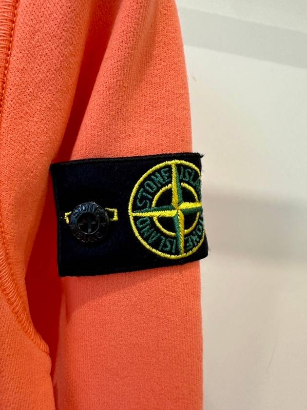 Kids Hooded Zip Up 811660720 V0032 Orange 8A - STONE ISLAND - BALAAN 3