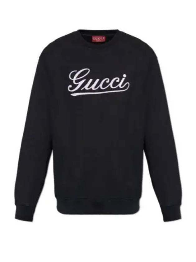 Cotton Jersey Sweatshirt Black - GUCCI - BALAAN 2