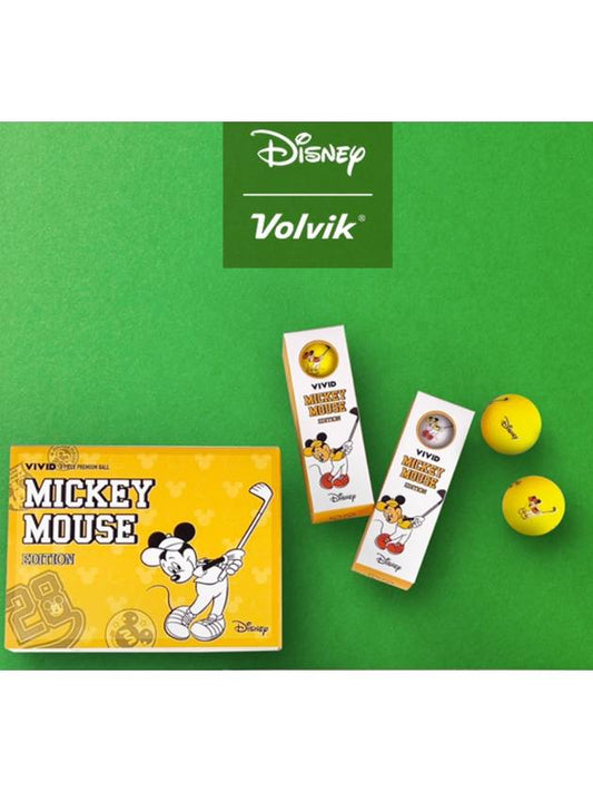 23 Years Vivid Disney Mickey Golf Edition 12 Ball Set Golf Ball Matte Hole-in-One Golini Printing - VOLVIK - BALAAN 2