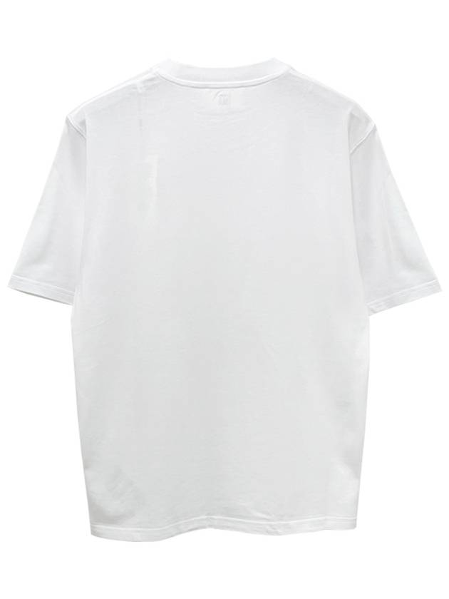 Small Heart Logo Boxy Fit Short Sleeve T-Shirt White - AMI - BALAAN 4