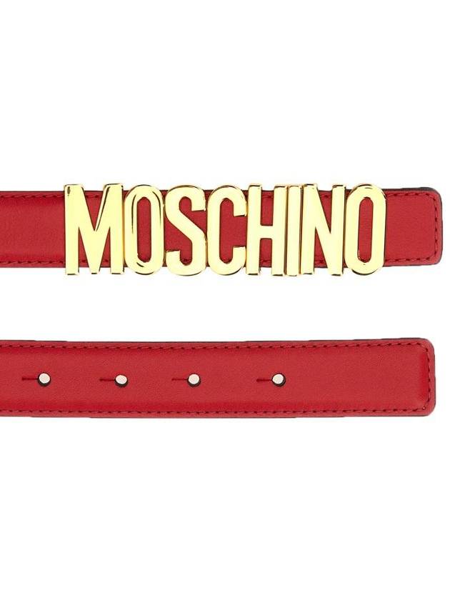 Regular Belt 80338008 0116 RED - MOSCHINO - BALAAN 3