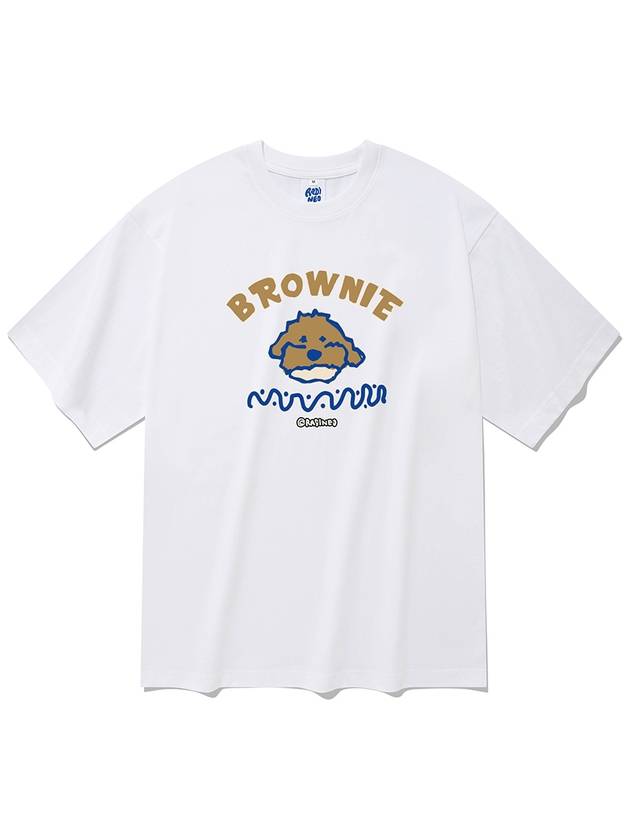 20 count brownie short sleeve tshirt white - RADINEO - BALAAN 1