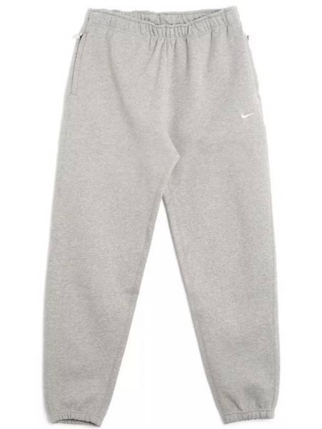 Men's Solo Swoosh Fleece Track Pants Grey - NIKE - BALAAN 2