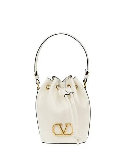 V Logo Bucket Bag Ivory - VALENTINO - BALAAN 2