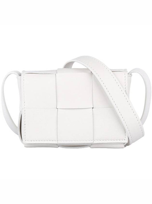 Intrecciato Cassette Small Cross Bag White - BOTTEGA VENETA - BALAAN 2