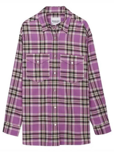 checked flannel shirt - ISABEL MARANT - BALAAN 1