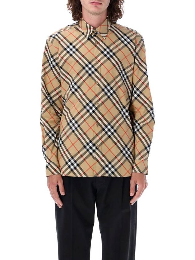 Vintage Check Long Sleeve Shirt Beige - BURBERRY - BALAAN 2