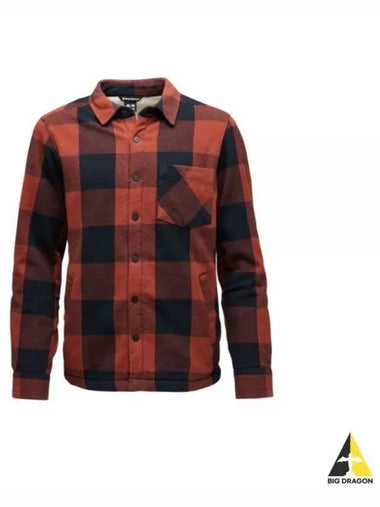 BLACK DIAMOND project lined flannel shirt MENS Iron Red NAMAP744065 - BLACKBROWN - BALAAN 1