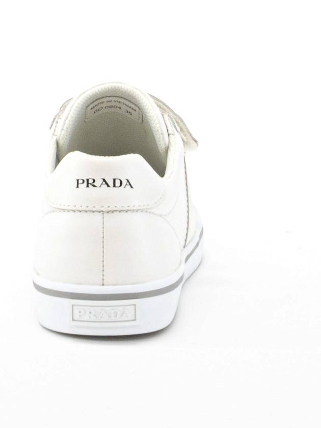 Kids Vitello Velcro Sneakers 0O0804 2OED F0009 - PRADA - BALAAN 5