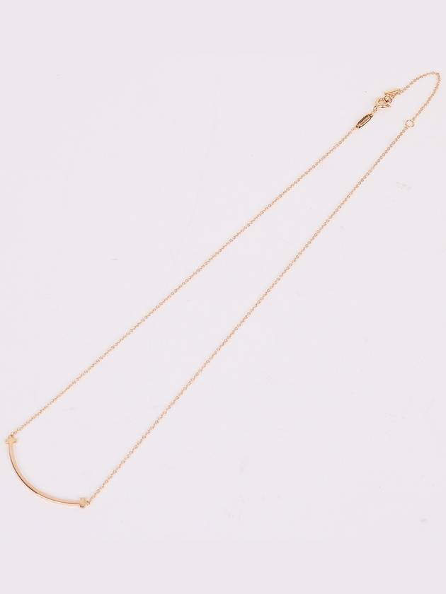 Rose gold T smile small necklace - TIFFANY & CO. - BALAAN 5