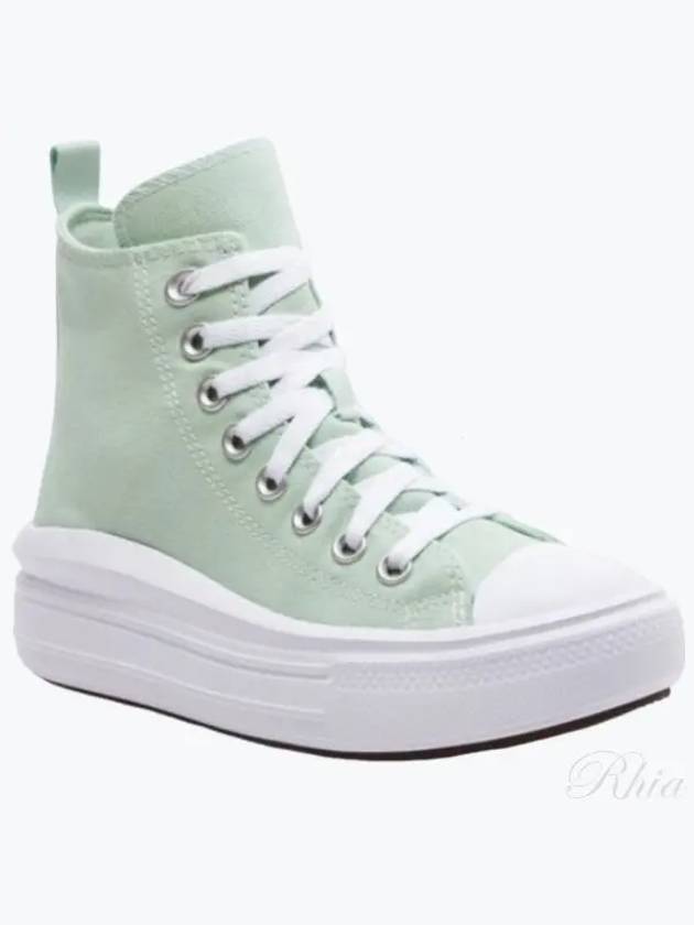 Chuck Taylor All Star Move Platform Sticky Aloe High Top Canvas Shoes A06350C - CONVERSE - BALAAN 1