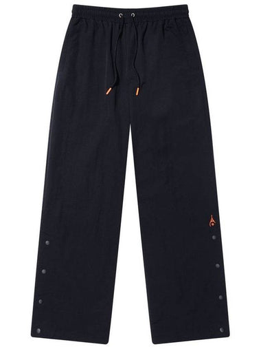 Men's Woven Side Snap Wide Pants Black - ROND&DEMARRER - BALAAN 1