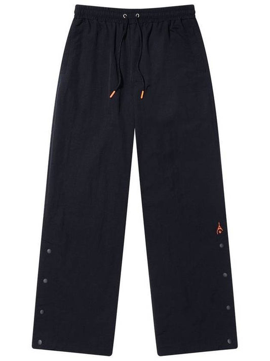 Men's Woven Side Snap Wide Pants Black - ROND&DEMARRER - BALAAN 1