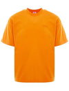 Embroidered Logo Short Sleeve T-Shirt Orange - VETEMENTS - BALAAN 2