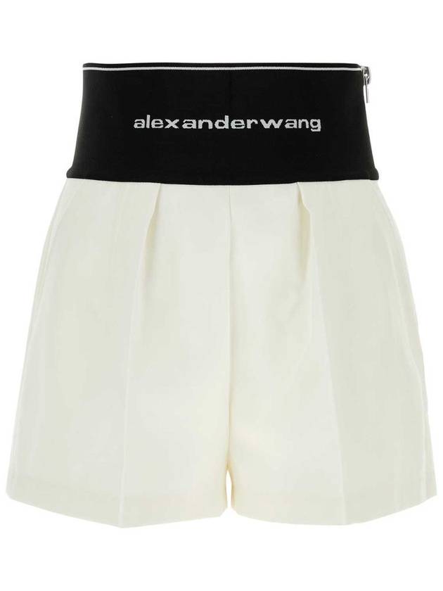 Safari Shorts in Cotton Tailoring White - ALEXANDER WANG - BALAAN 2