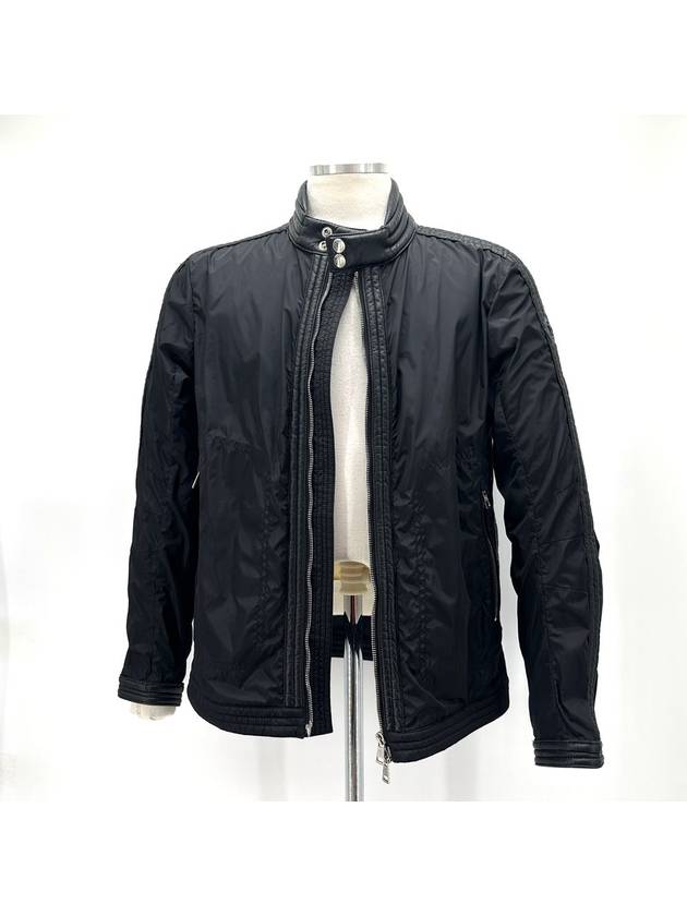 Black Waffen Rider Jacket Windbreaker - MONCLER - BALAAN 3