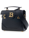 B-Buzz Logo Leather Cross Bag Black - BALMAIN - BALAAN 3