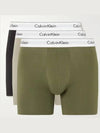 Calvin Klein Underwear ThreePack Modern Logo Woven Cotton Boxer Briefs - CALVIN KLEIN - BALAAN 1