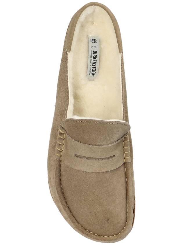 Birkenstock Slides Naples Shearling, Men's, Beige - BIRKENSTOCK - BALAAN 6