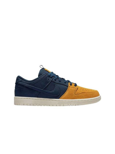 SB Dunk Low Top Sneakers Desert Ochre Midnight Navy - NIKE - BALAAN 1